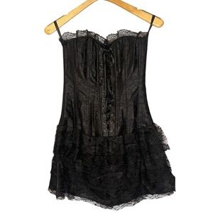 Lace-Up Corset Dress